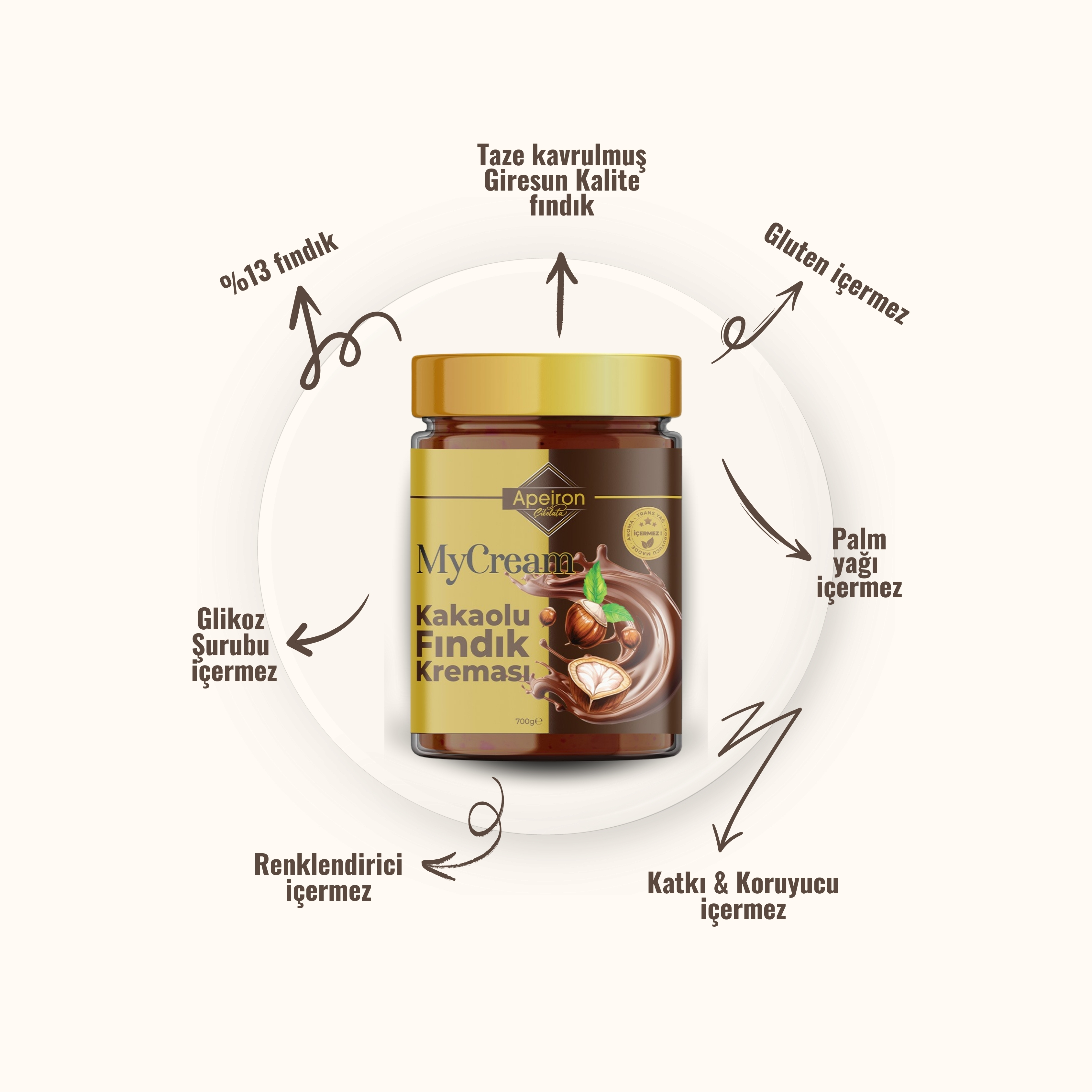 MyCream Kakaolu Fındık Kreması 700 g
