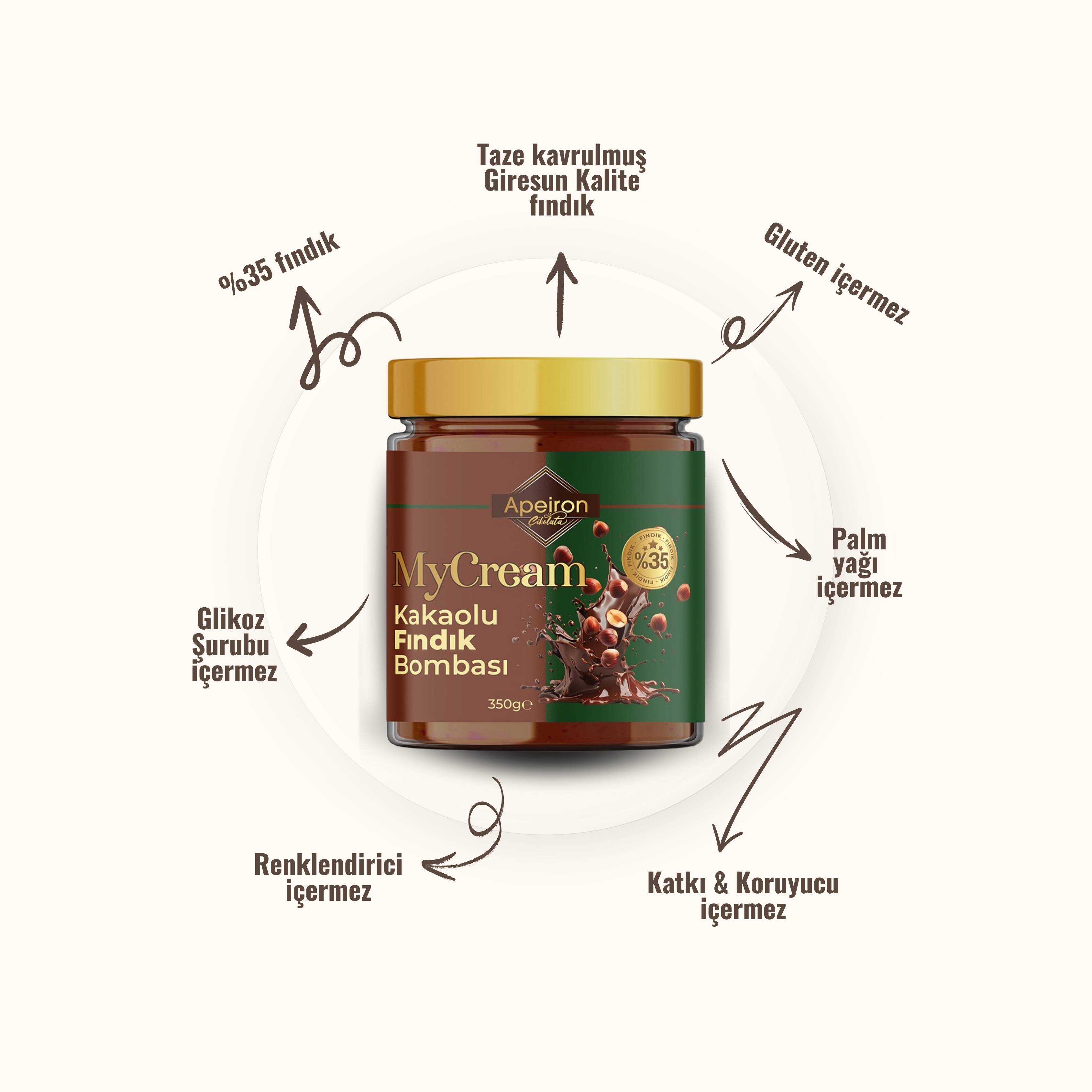 MyCream Kakaolu Fındık Bombası 350 g